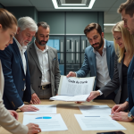 Code du travail : pourquoi est-il important pour les salariés et les entreprises ? Groupe d'employes autour du code du travail en entreprise