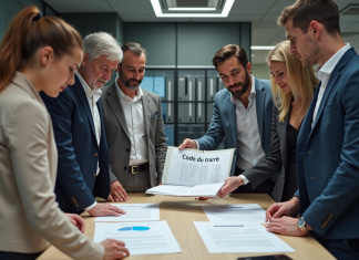 Code du travail : pourquoi est-il important pour les salariés et les entreprises ? Groupe d'employes autour du code du travail en entreprise