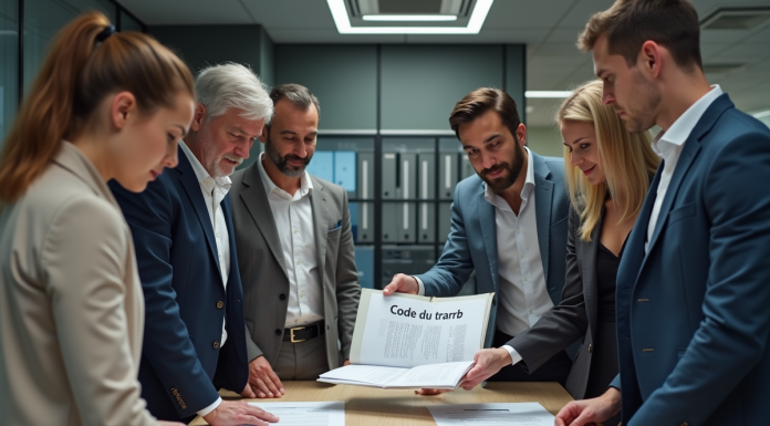Code du travail : pourquoi est-il important pour les salariés et les entreprises ? Groupe d'employes autour du code du travail en entreprise