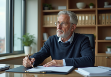 Droit du travail : Peut-on refuser un départ à la retraite ? Homme senior pensif dans un bureau moderne
