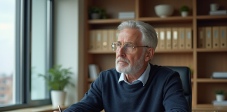 Droit du travail : Peut-on refuser un départ à la retraite ? Homme senior pensif dans un bureau moderne